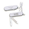 4 Function Stainless Steel Pocket Knife (7/8"x2 1/4")